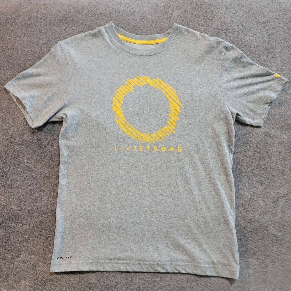 Nike Livestrong Dri-Fit Lance Armstrong Men's Short Sleeve T-Shirt, Size Medium